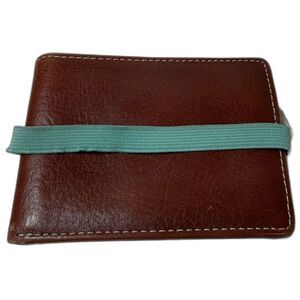 Fossil Small ID Wallet with Teal Cord (stretched)